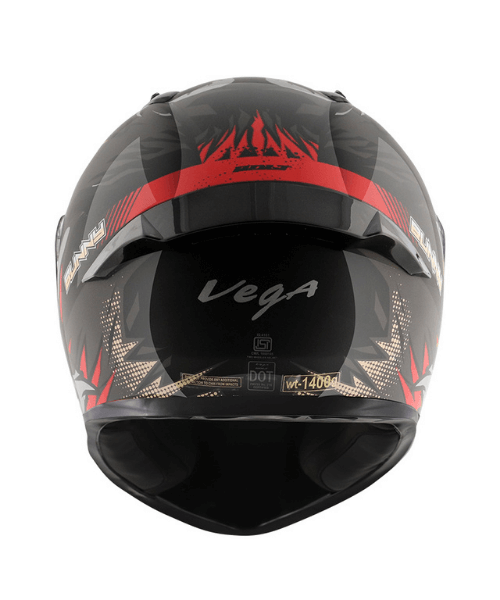 Vega Bolt Bunny Black Red Helmet