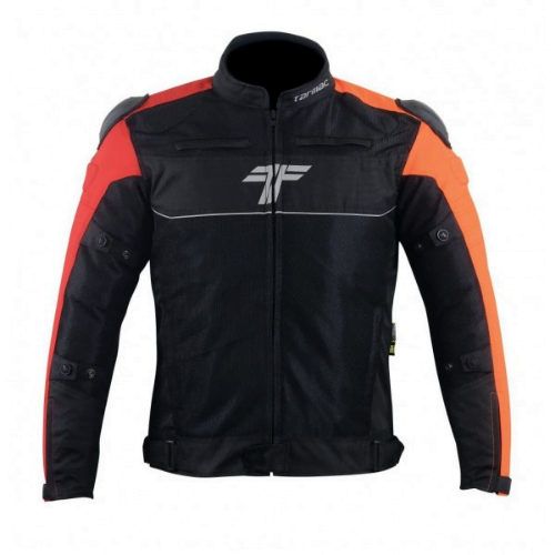 Tarmac One III Level 2 Riding Jacket - Black Red Orange