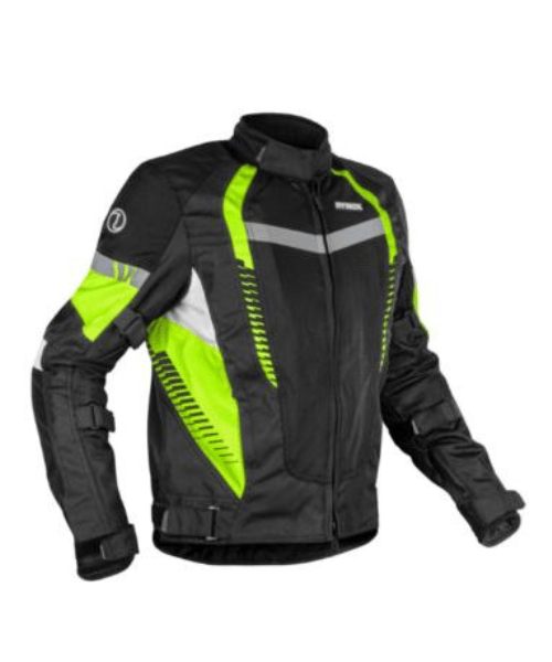 Rynox Tornado Pro 4 Riding Jacket - Black Hi Viz Green