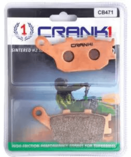 Crank1 Fully Sintered H2 Series Brake Pads for Kawasaki Z650