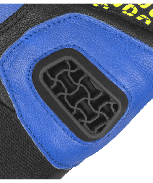 Rynox Gravel Dualsport Riding Gloves Hi-Viz Green Blue