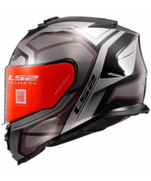 LS2 FF800 Storm Faster Gloss Titanium Full Face Helmet