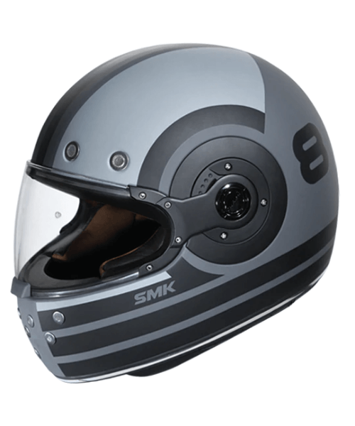 SMK Retro Ranko MA626 Grey Helmet