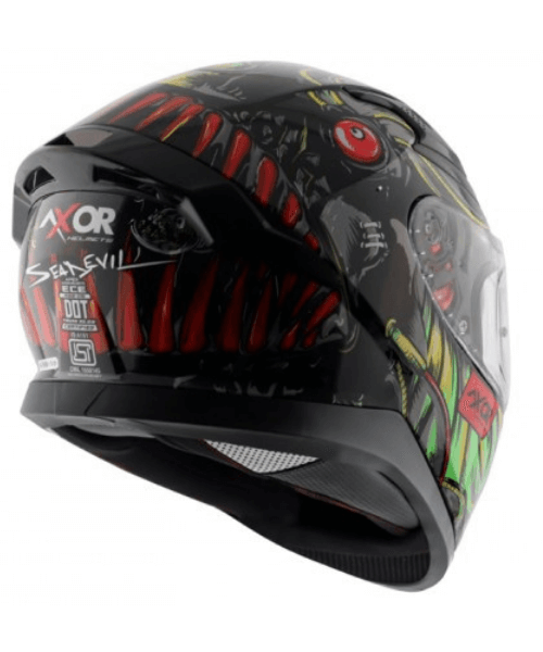 Axor Apex Sea Devil Black Red Helmet