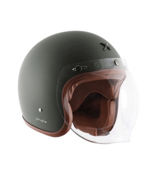 Axor Retro Jet Dull Battle Green Helmet