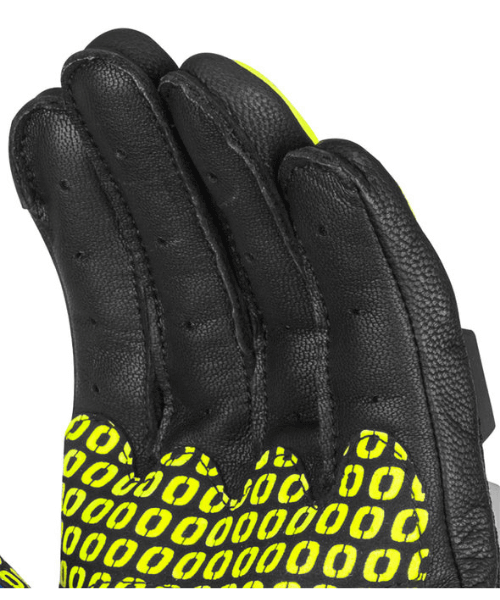 Rynox Gravel Dualsport Riding Gloves Hi-Viz Green Blue