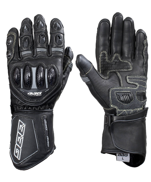 BBG Racer Riding Gloves - Black