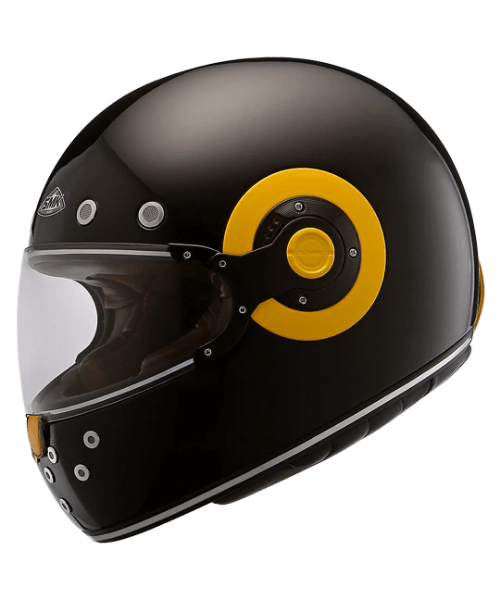 SMK Retro GL240 Black Helmet