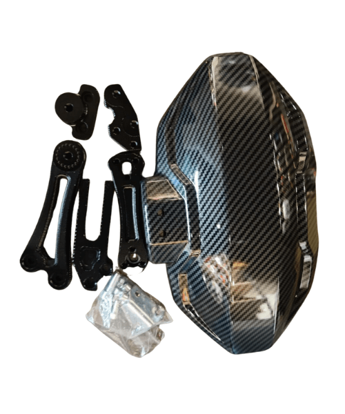 Moto Arch Universal Tyre Hugger (Carbon Fibre Design) - Black