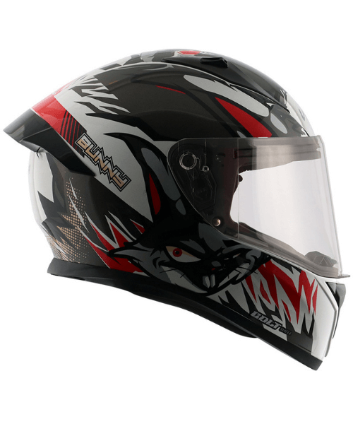 Vega Bolt Bunny White Red Helmet