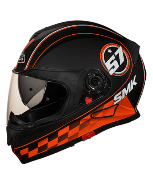 SMK Twister Blade MA276 Black Orange Helmet