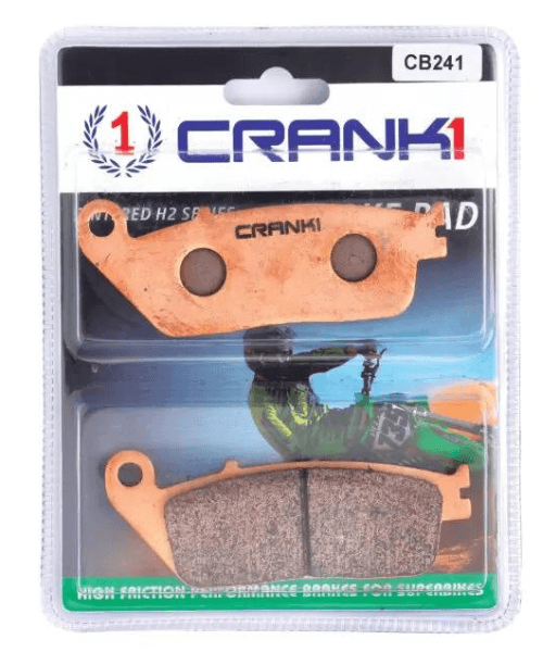 Crank1 Fully Sintered H2 Series Brake Pads for Kawasaki Z650