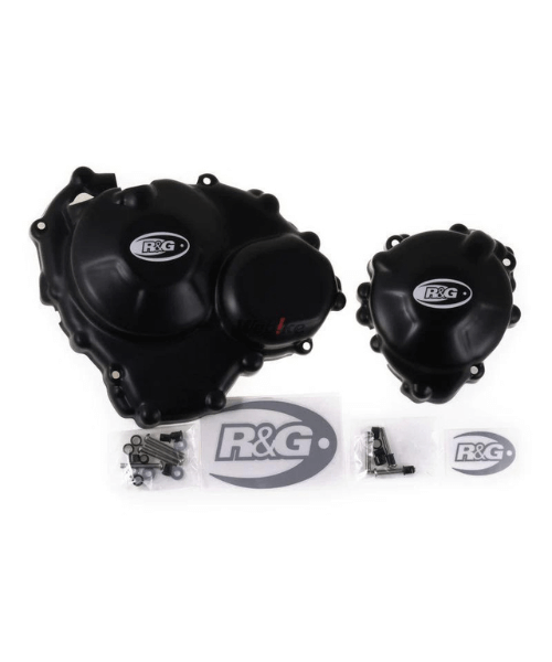R & G Engine Case Cover Kits for Ducati Dry Clutch & Water Pump Cover Set Pair 1098/1198 - KEC0007BK