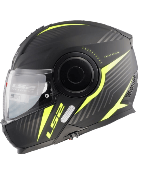 LS2 FF902 Scope Skid Black H-Viz Yellow Helmet