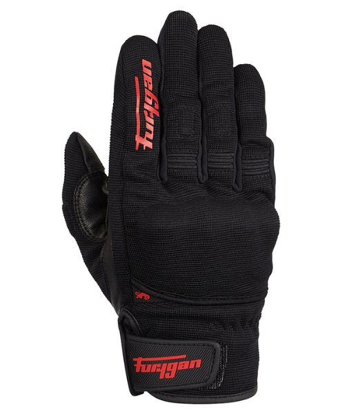 Furygan Jet D3O Riding Gloves - Black Red