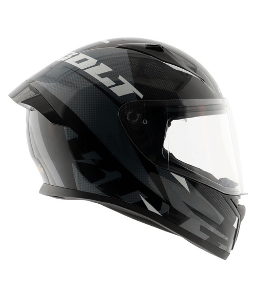 Vega Bolt Macho Black Grey Helmet