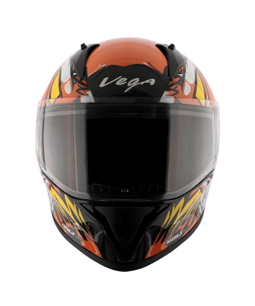 Vega Bolt Bunny Black Orange Helmet