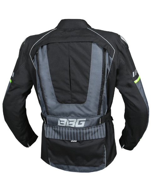 BBG Adventure Riding Jacket - With Chest Guard - Grey