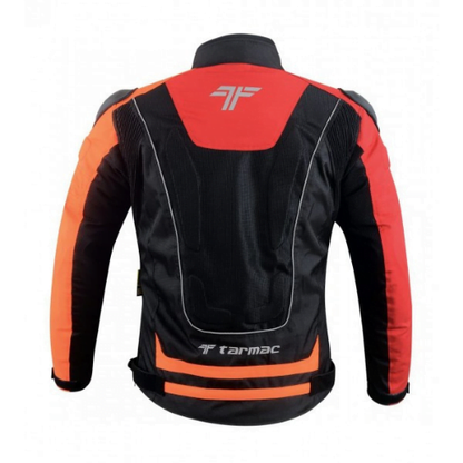 Tarmac One III Level 2 Riding Jacket - Black Red Orange