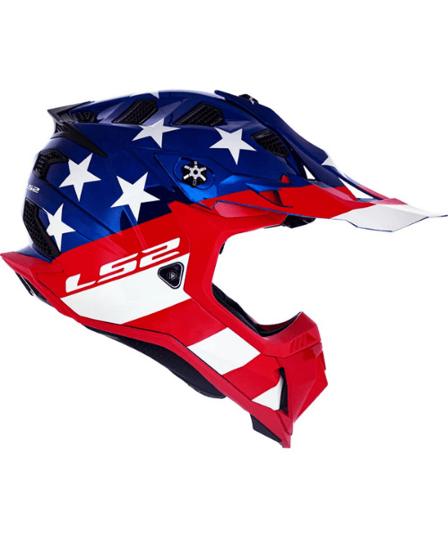 LS2 MX700 Subverter Evo Krome Glory Us Flag Helmet