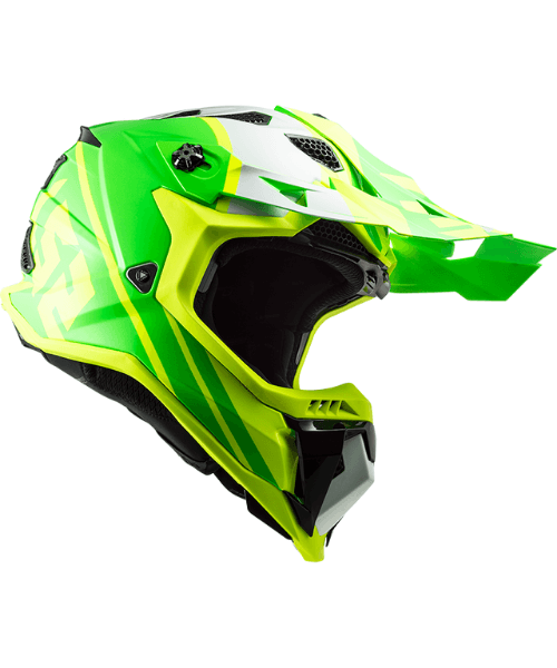 LS2 MX700 Subverter Evo Gammax Gloss H-V Yellow Green Helmet