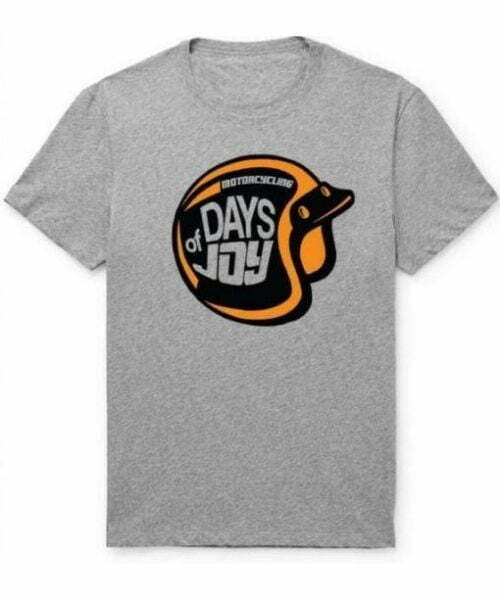 Fastbend Motorcycling Days of Joy T-shirt - S / Grey