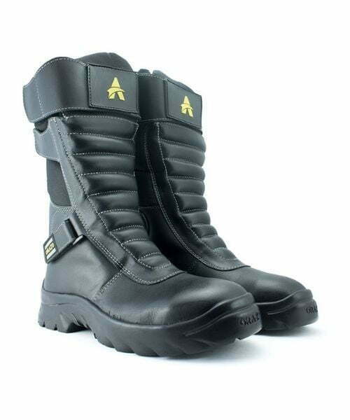 Orazo Ibis -Velcro(Vwr) Riding Boots - EU 39 / UK 5 / Black Grey