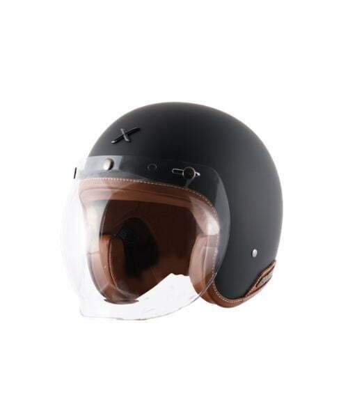 AXOR Retro Jet Helmet - Dull Black