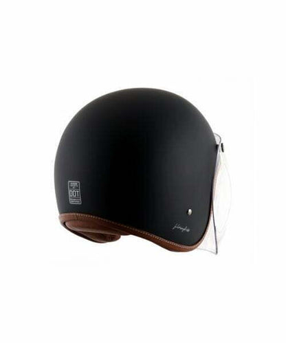 AXOR Retro Jet Helmet - Dull Black