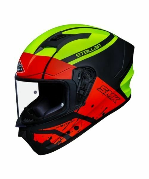 SMK Stellar Squad Black Red Yellow Matt (MA234) Helmet