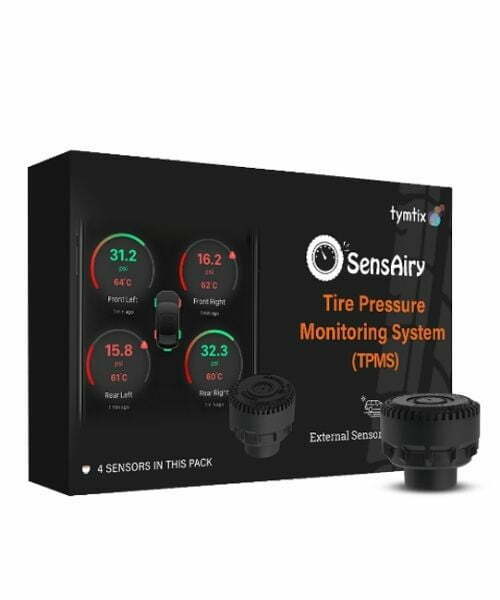 Tymtix SensAiry External TPMS for Motorcycle - Pack of 2 Sensors