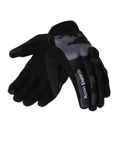 Royal Enfield Intrepid Riding Gloves - Grey Camo