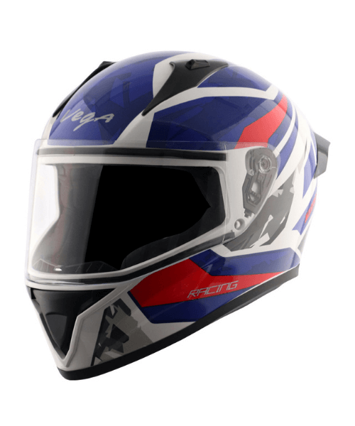 Vega Bolt Rapid White Blue Helmet
