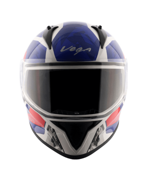 Vega Bolt Rapid White Blue Helmet