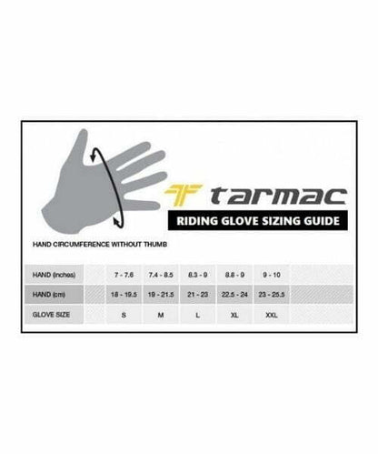 Tarmac Tex Riding Gloves - Black Red