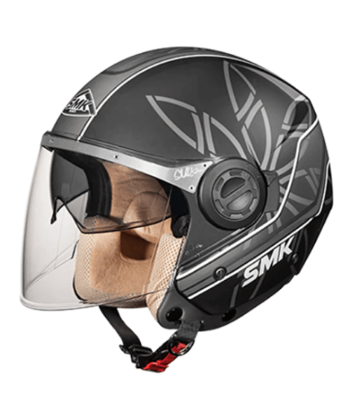 SMK Swing Essence MA261 Black Grey Helmet