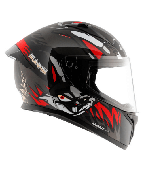 Vega Bolt Bunny Black Red Helmet