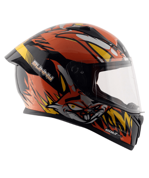Vega Bolt Bunny Black Orange Helmet