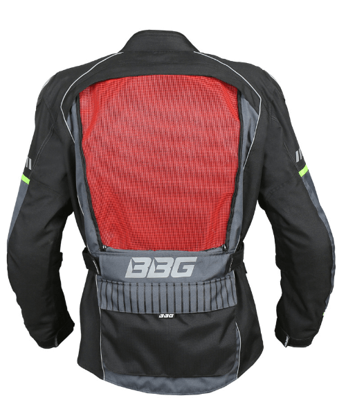 BBG Adventure Riding Jacket - With Chest Guard - Grey