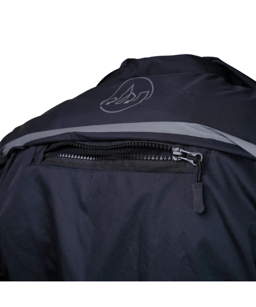 DSG Urban Rider Water Resistant Hoodie - Black Yellow Fluo