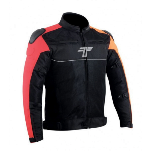 Tarmac One III Level 2 Riding Jacket - Black Red Orange