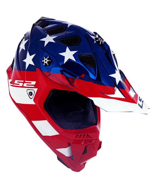 LS2 MX700 Subverter Evo Krome Glory Us Flag Helmet