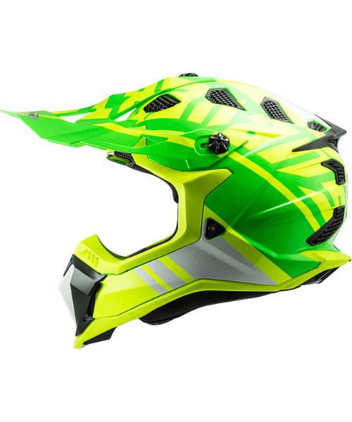 LS2 MX700 Subverter Evo Gammax Gloss H-V Yellow Green Helmet