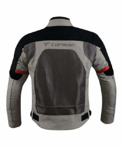 Tarmac Drifter II Grey/Black/Red Level 2 Mens Riding Jacket + Tarmac Tex Gloves