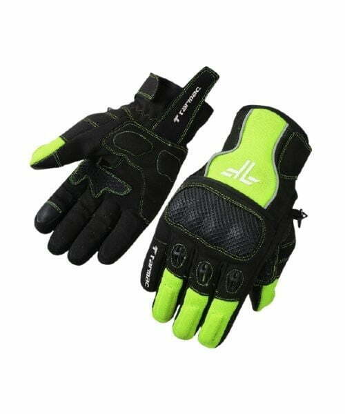 Tarmac Tex Riding Gloves - Black Green