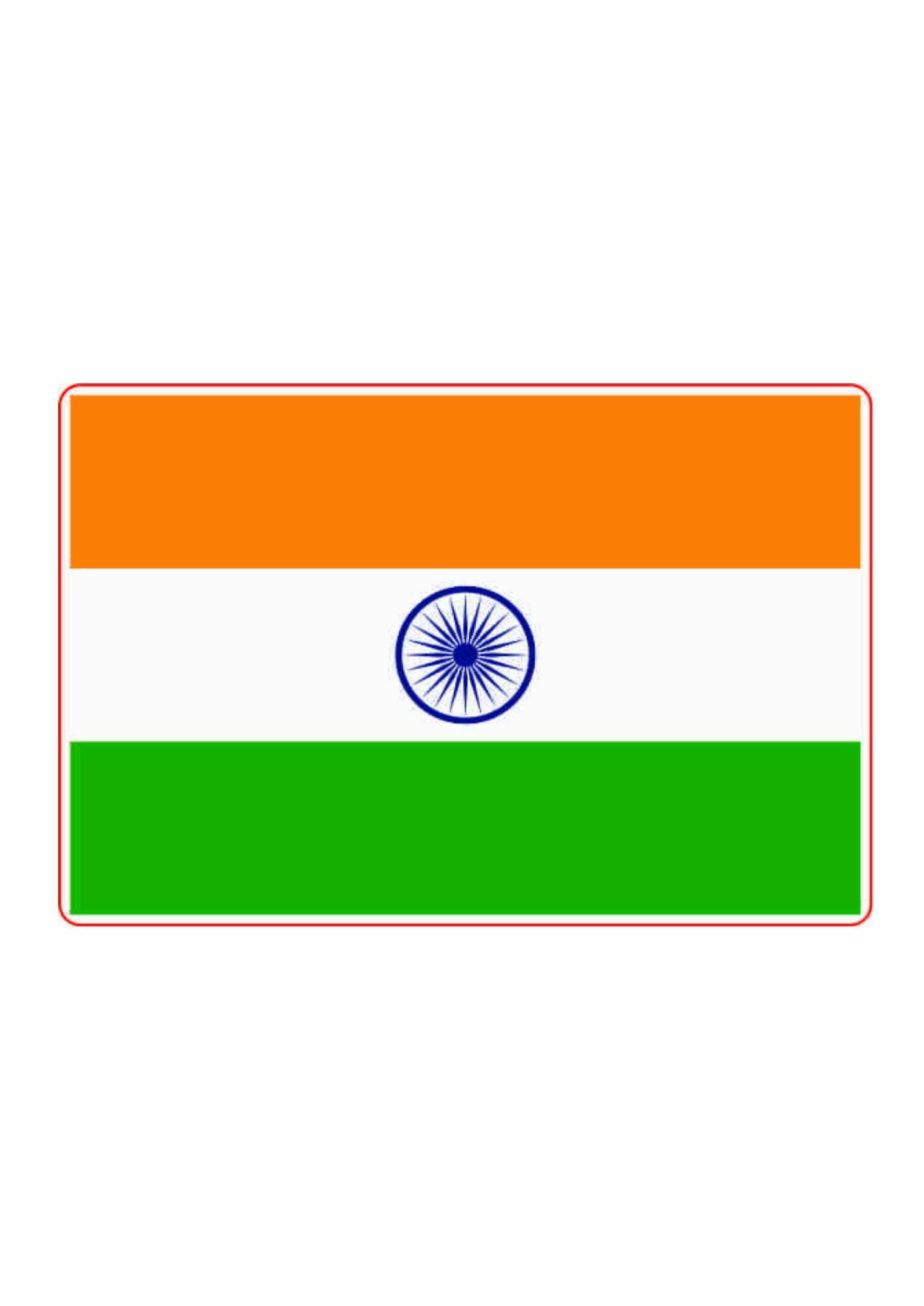 India Flag Big Sticker