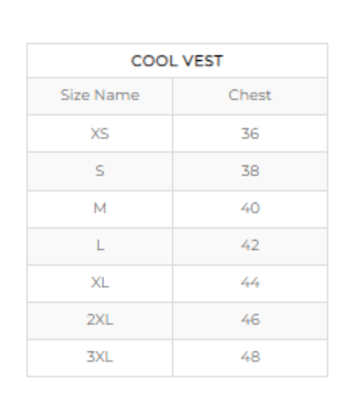 98 Fahren Cool Vest Neo - Super Evaporative Cooling Vest - Charcol Grey