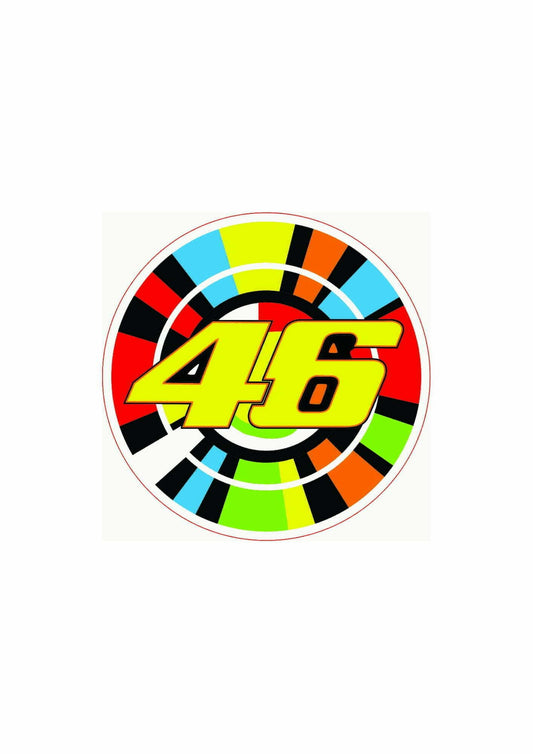 46 Sun Round Sticker
