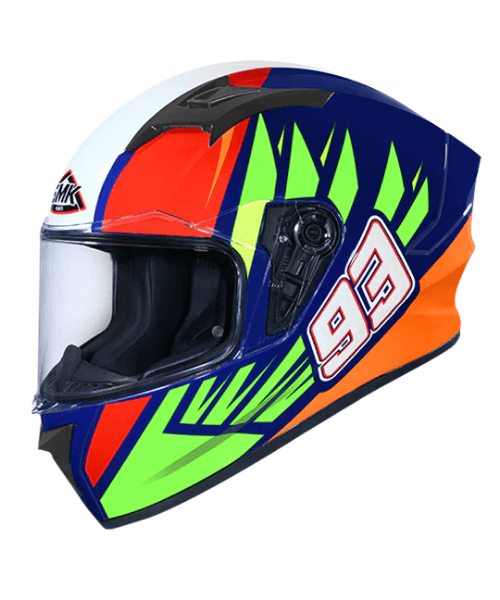 SMK Stellar Wings GL 543 Red Green Blue Helmet