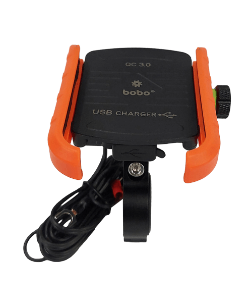 BOBO BM1 Jaw-Grip Bike Phone Holder Motorcycle Mobile Mount - Orange